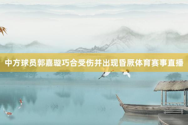 中方球员郭嘉璇巧合受伤并出现昏厥体育赛事直播